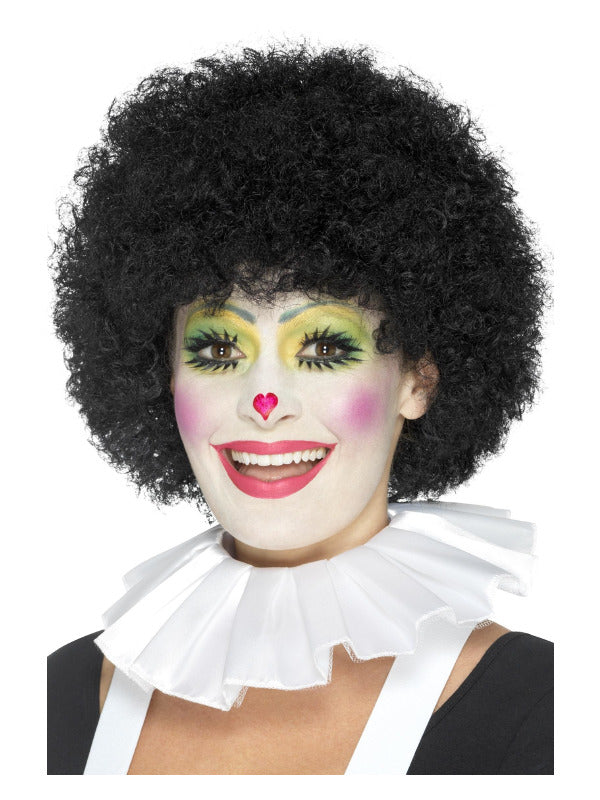 Clown Neck Ruffle, White - 2