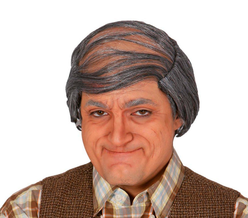 BALD PATE WITH GREY HAIR