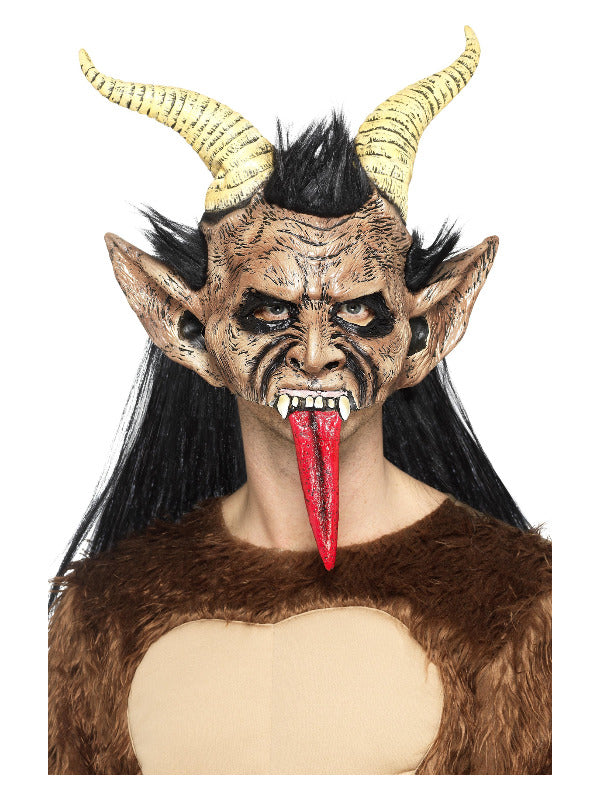 Beast / Krampus Demon Mask, Brown - 2