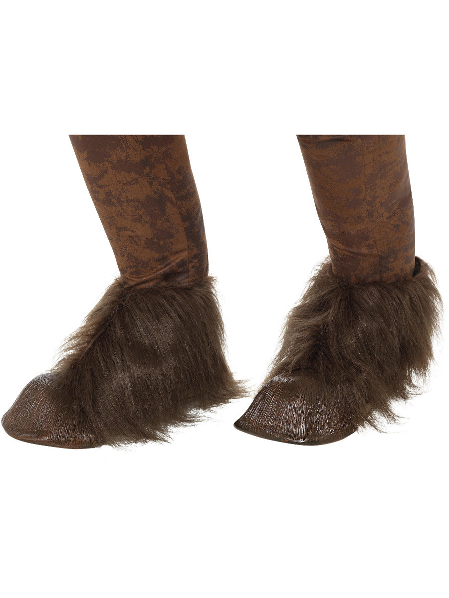 Beast / Krampus Demon Hoof Shoe Covers, Brown - 1