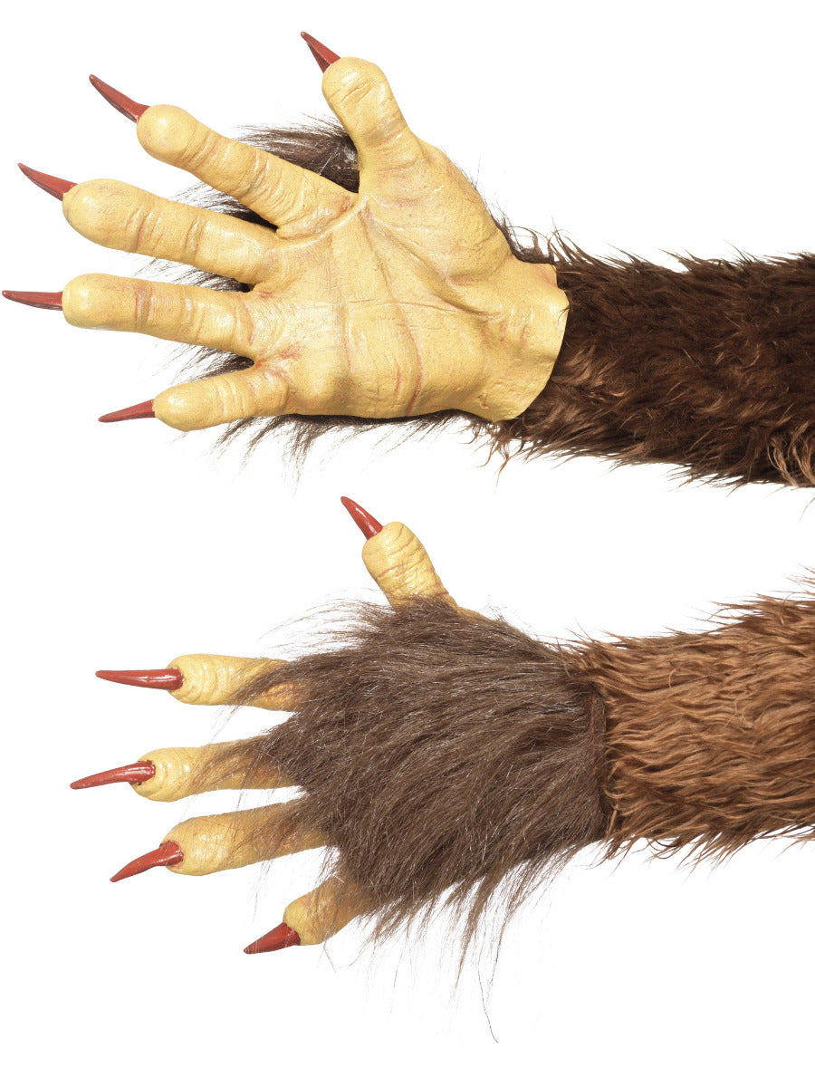 Beast / Krampus Demon Gloves, Brown - 1