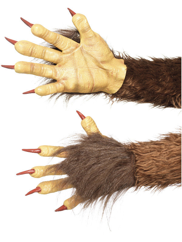 Beast / Krampus Demon Gloves, Brown - 2