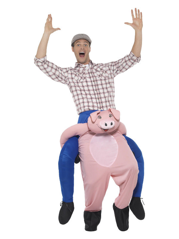 Piggyback Pig Costume, Pink - 2