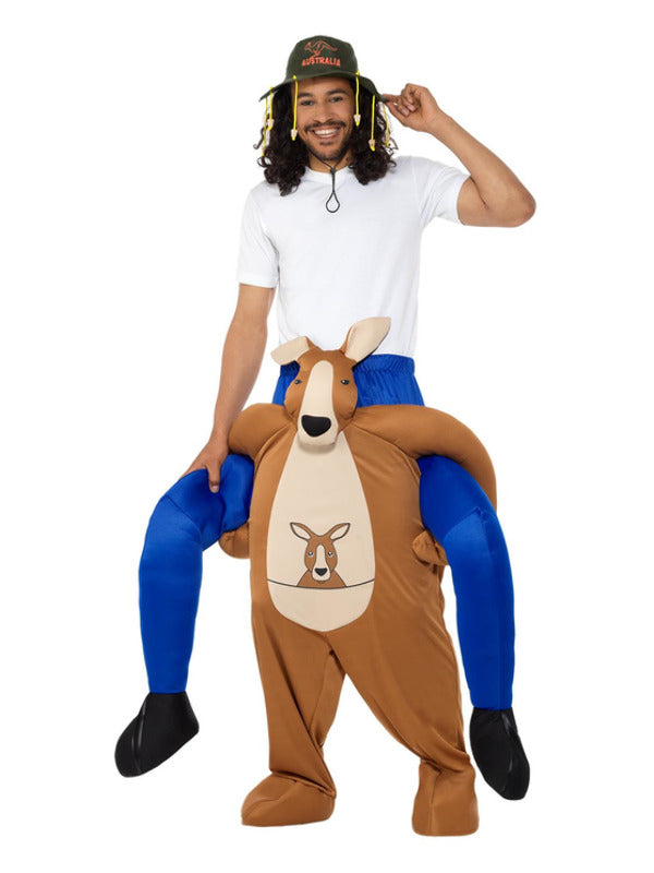 Piggyback Kangaroo Costume, Brown - 2