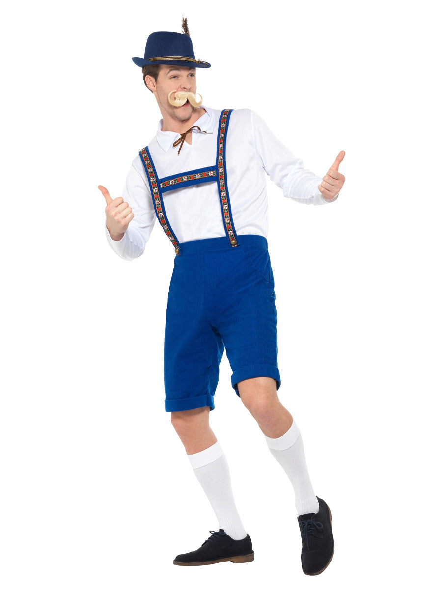 Bavarian Costume, Blue - 4