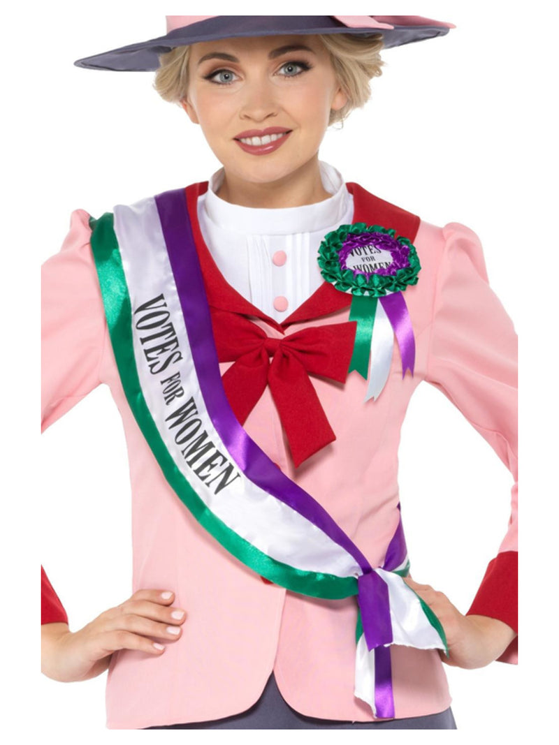 Victorian Suffragette Kit, White & Purple - 3