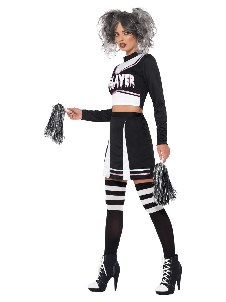 Fever Gothic Cheerleader Costume, Black - 4