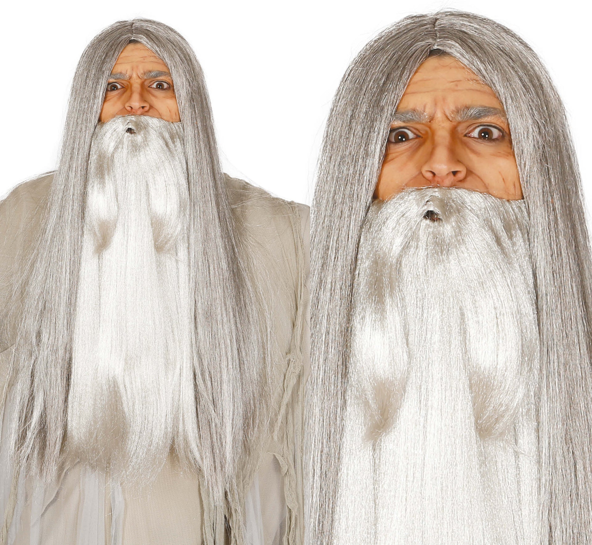 GREY WITCH WIG IN BOX