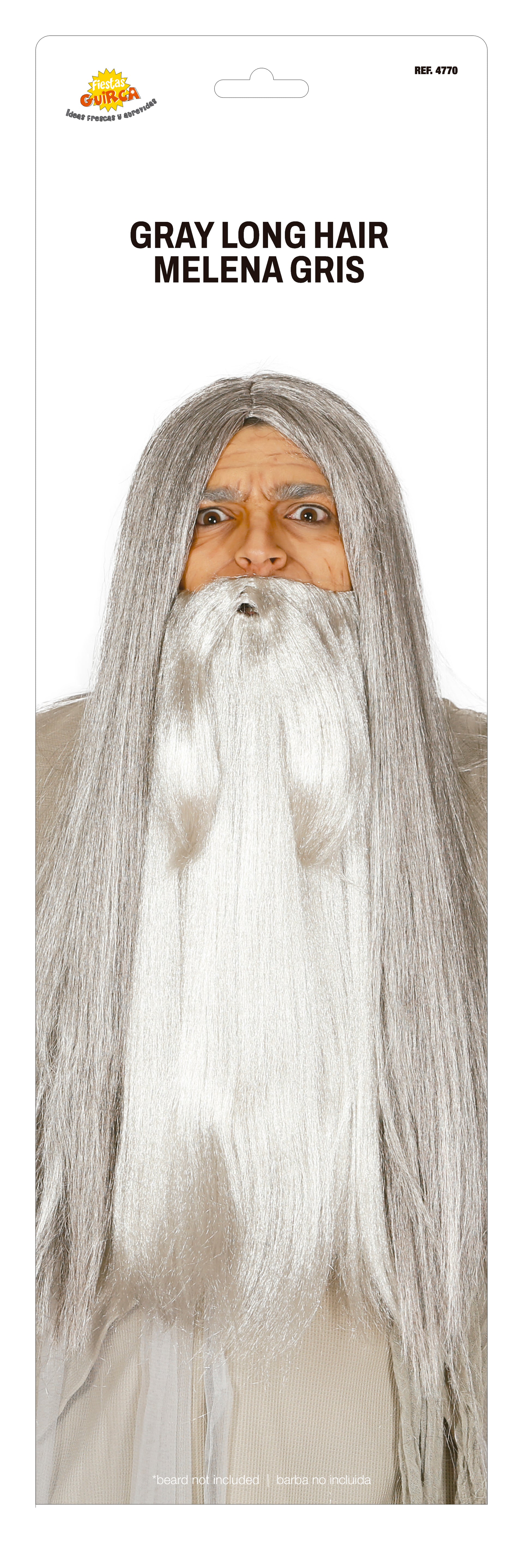 GREY WITCH WIG IN BOX
