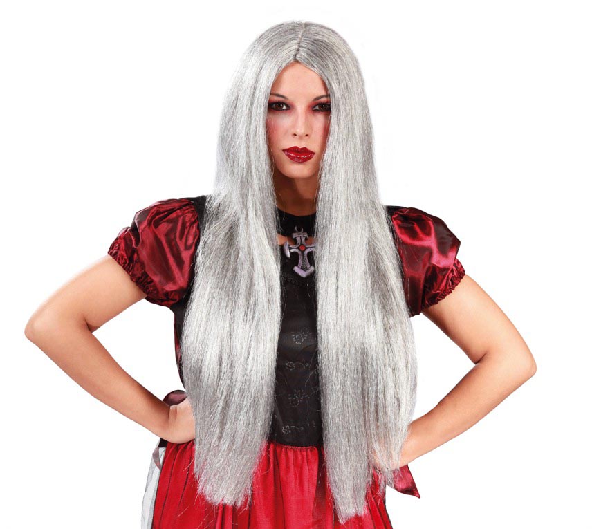 GREY WITCH WIG IN BOX