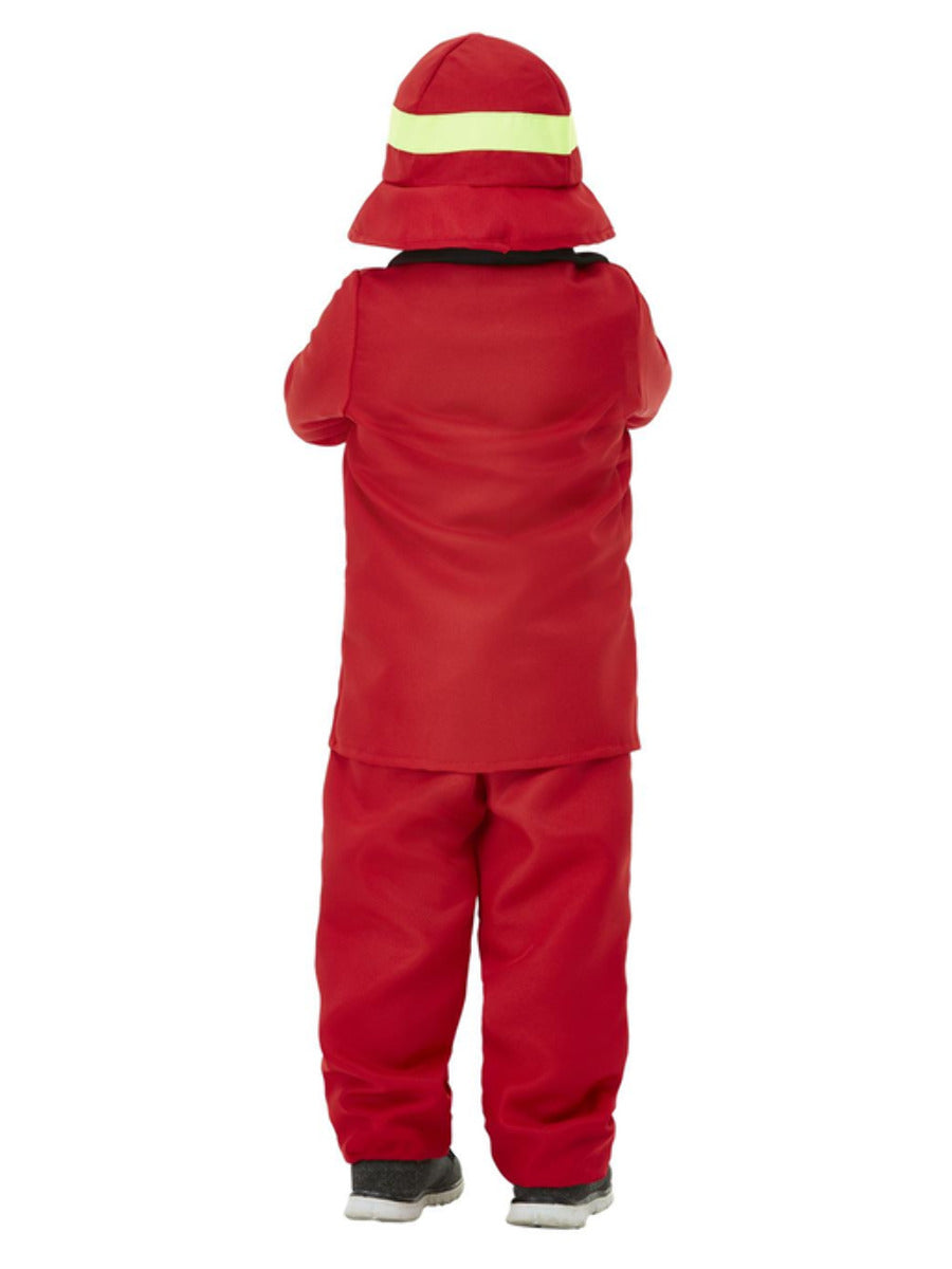 Toddler Fire Fighter Costume, Red - 3