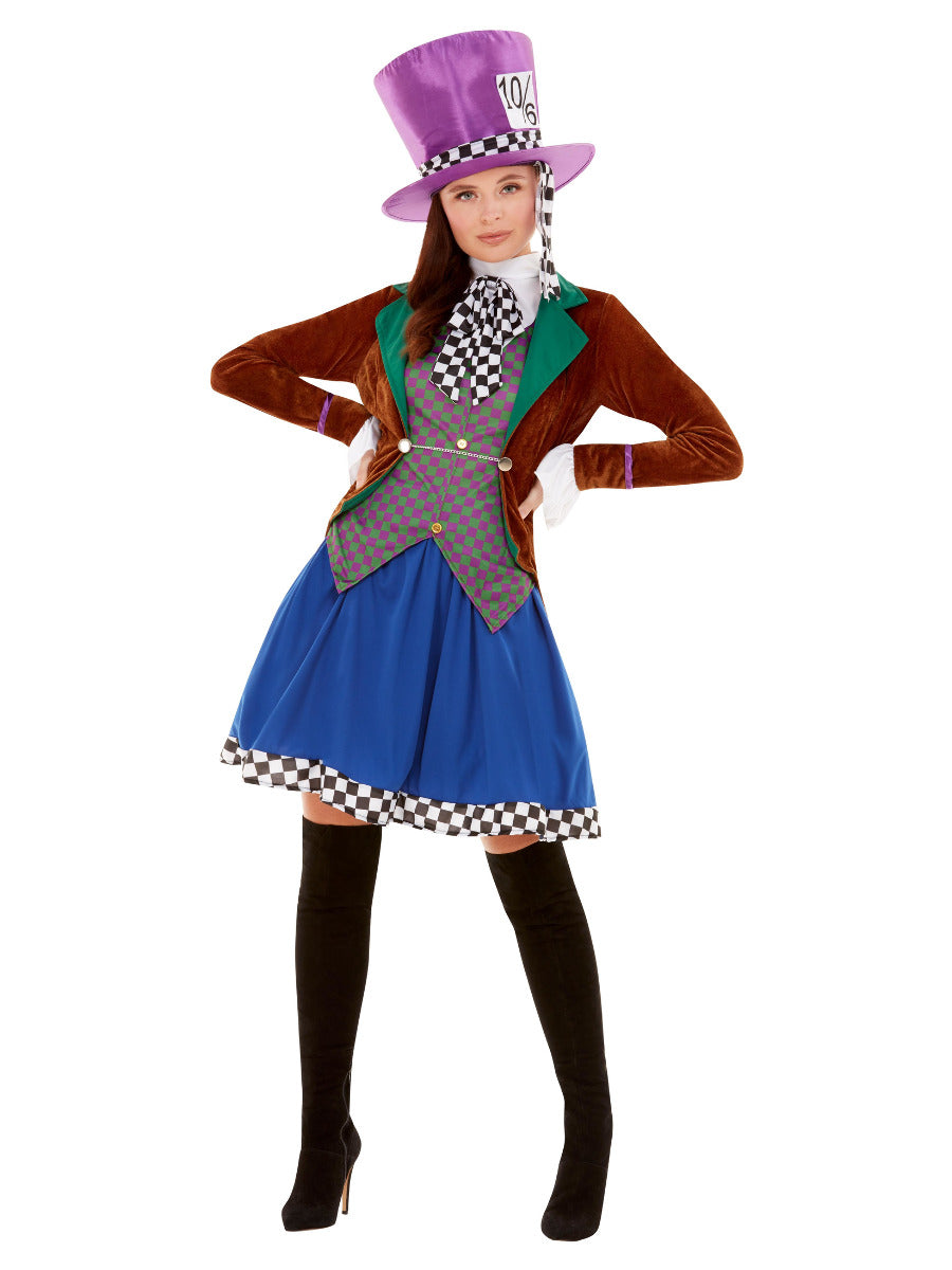 Miss Hatter Costume, Multi-Coloured - 1