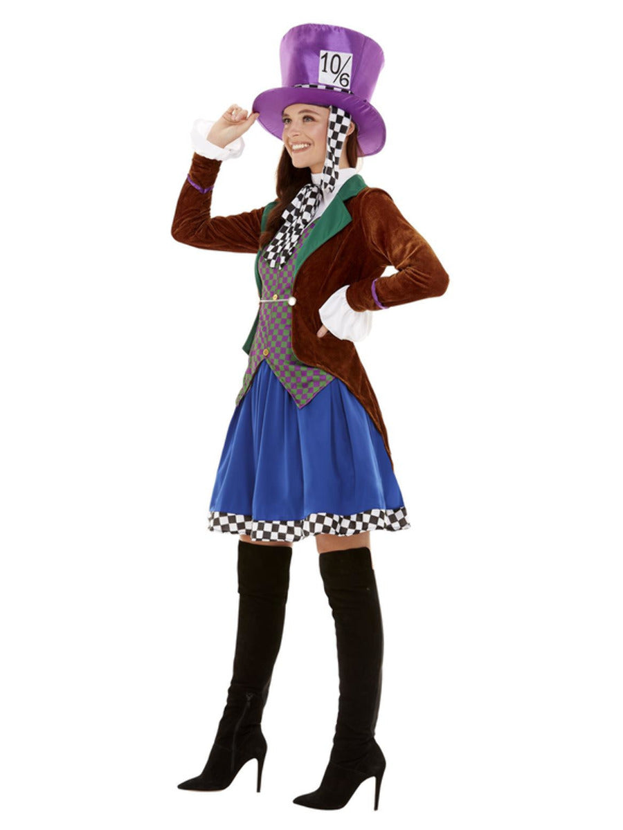 Miss Hatter Costume, Multi-Coloured - 4