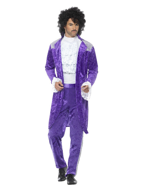 80s Purple Musician Costume, Purple - 2