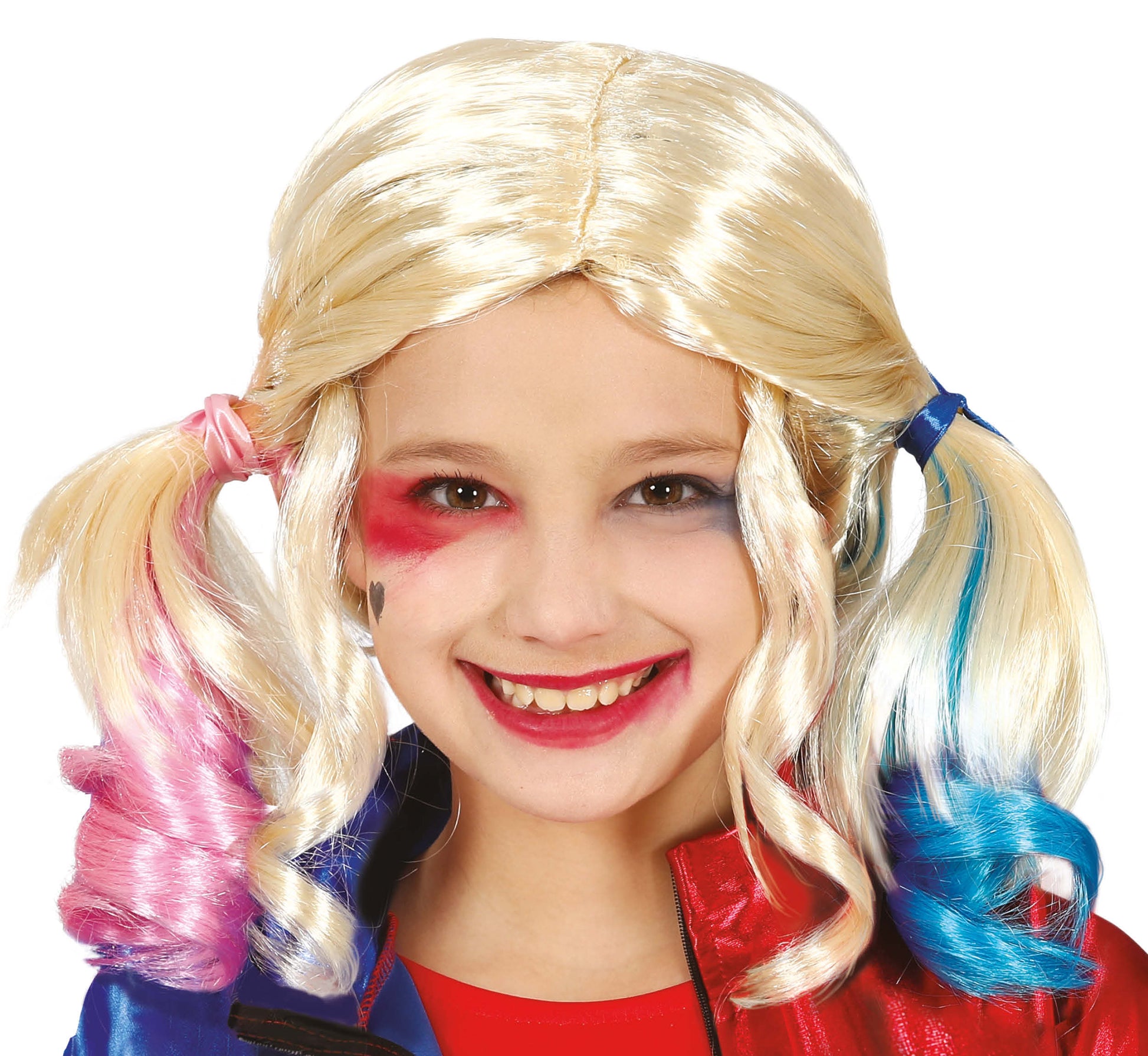 COLORED PONYTAILS WIG FOR CHILDREN IN BOX