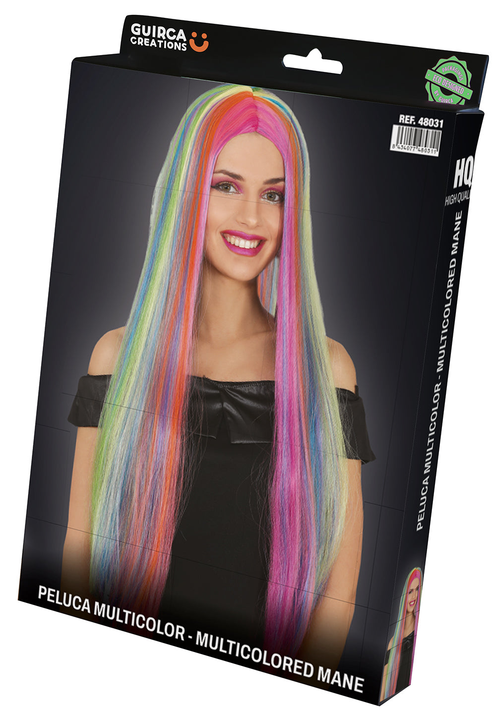 MULTICOLOR WIG IN BOX