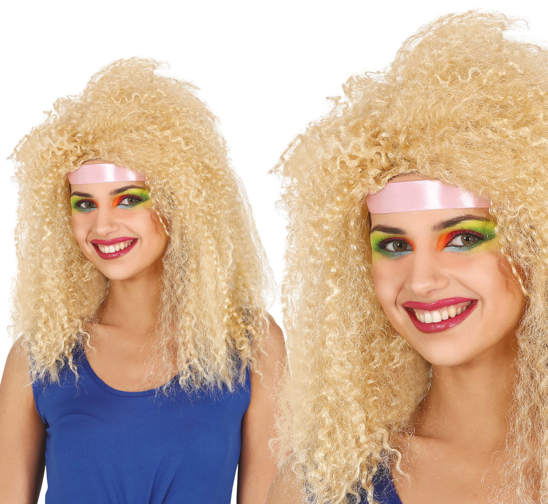 BLONDE CURLY WIG (BOX CONTAINER)