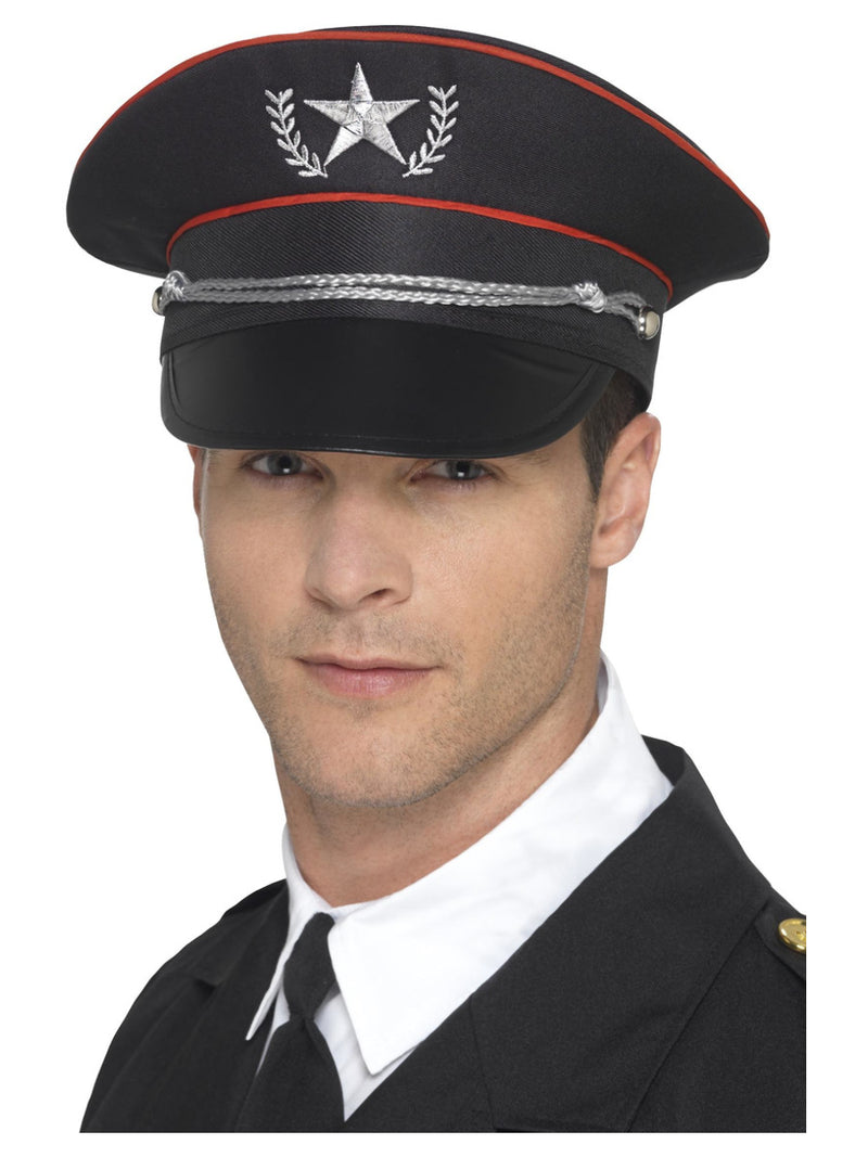 Deluxe Military Hat, Black - 1