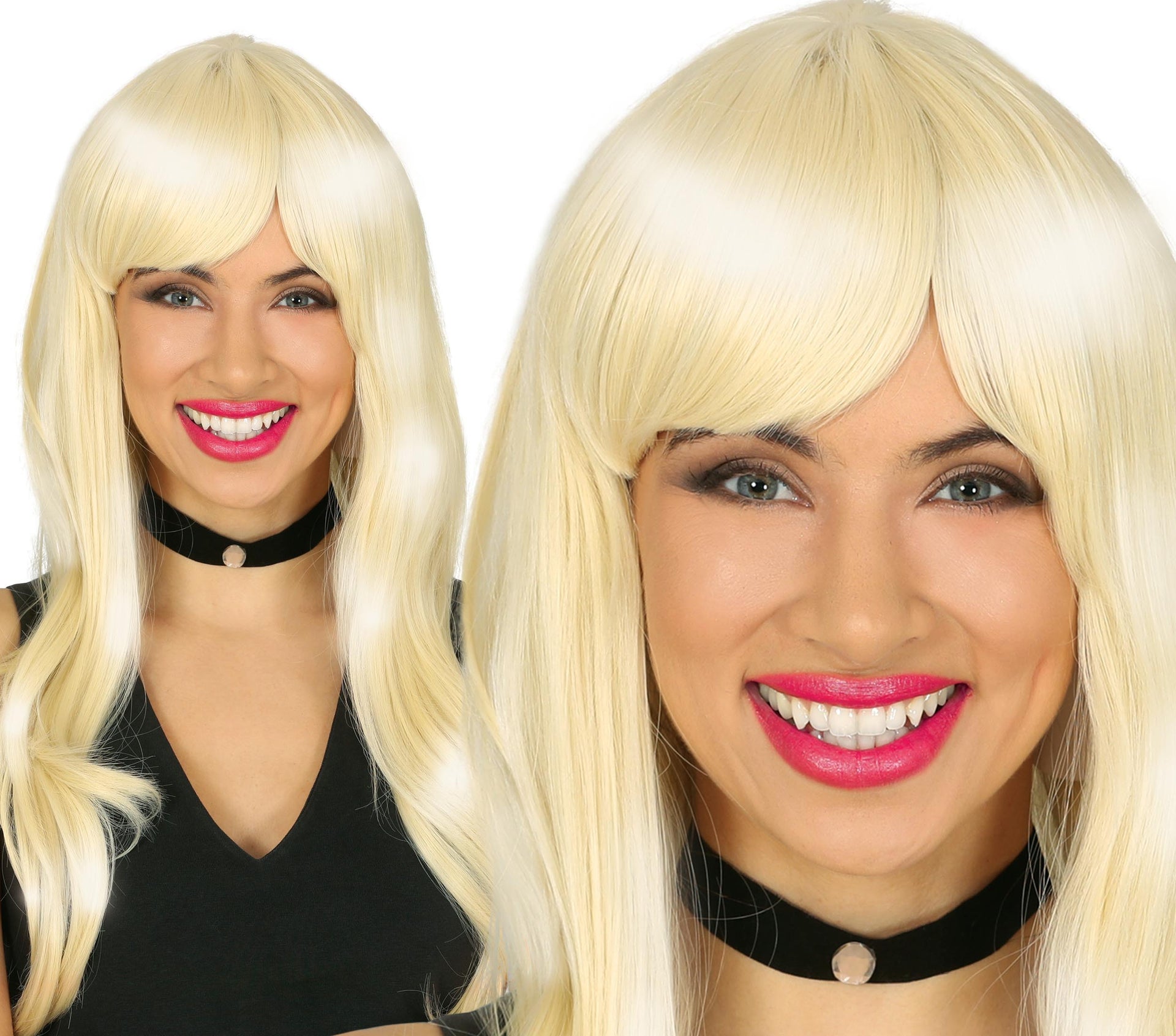 80'S BLONDE HAIR WIG, PVC BOX