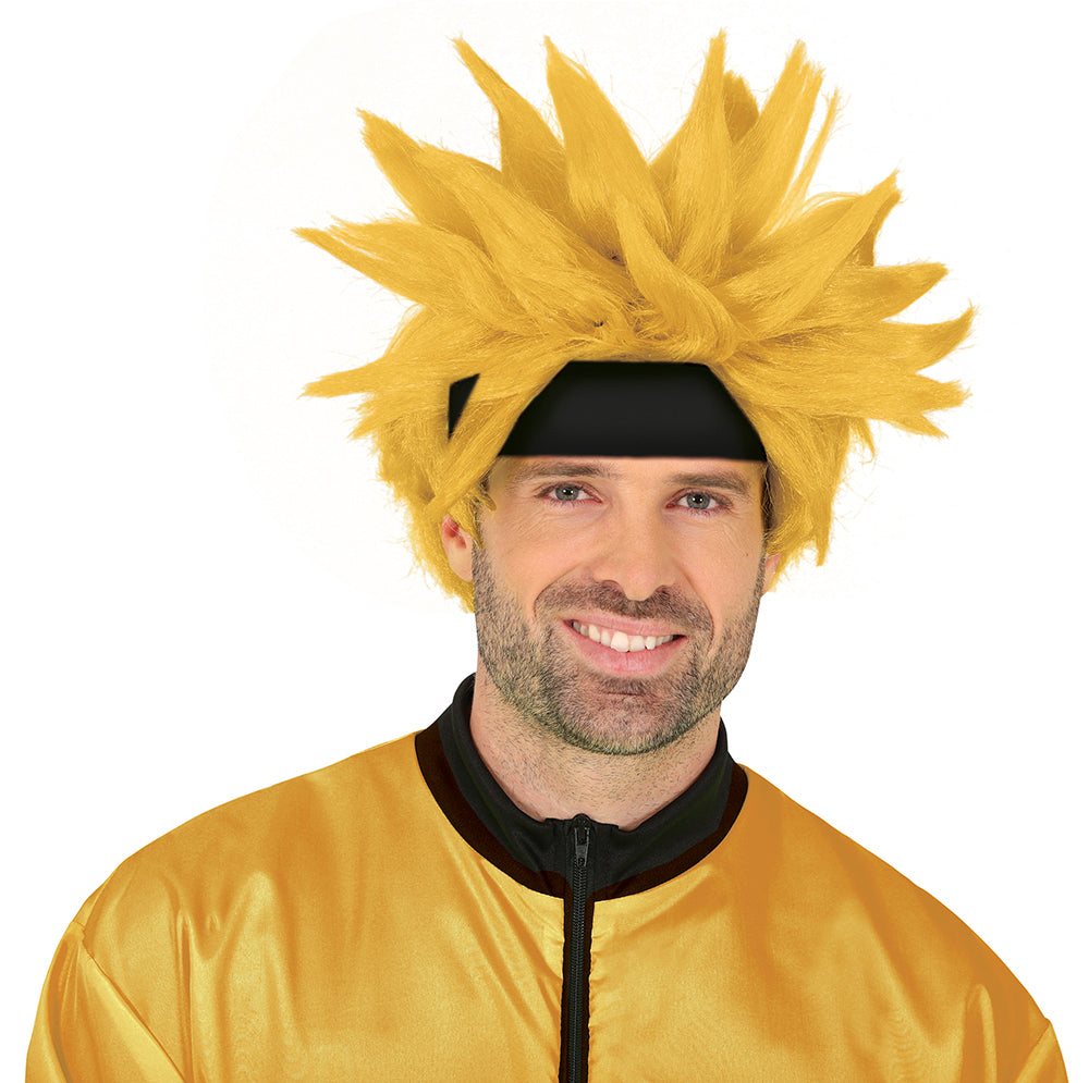 YELLOW MANGA ANIME WIG (BOX PACKAGING), ADULTS