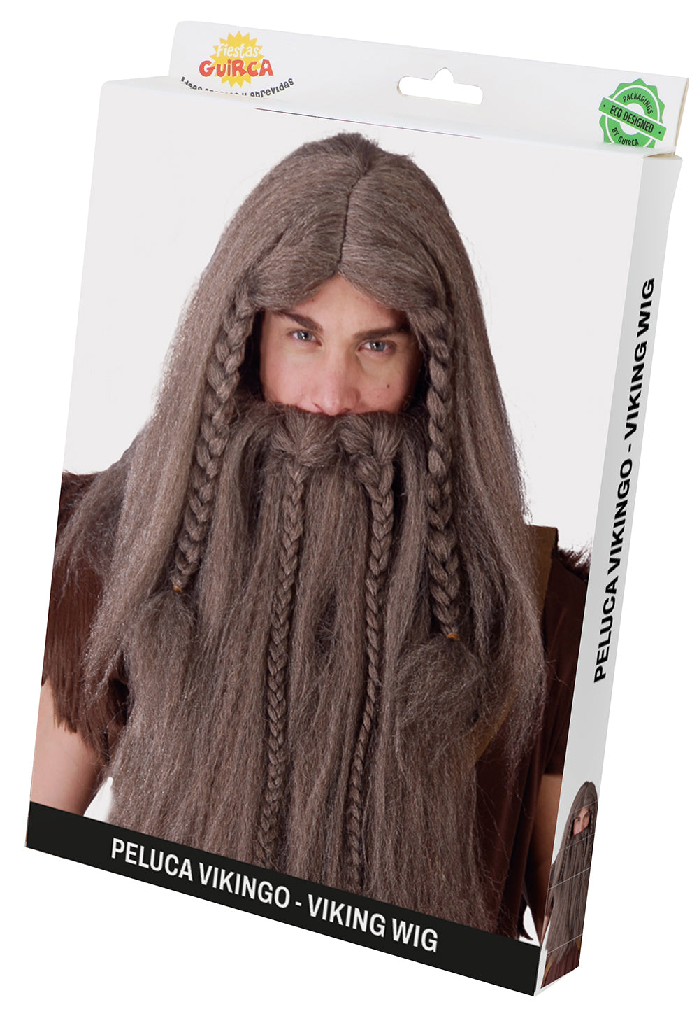 VIKING WIG AND BEARD IN PVC BOX