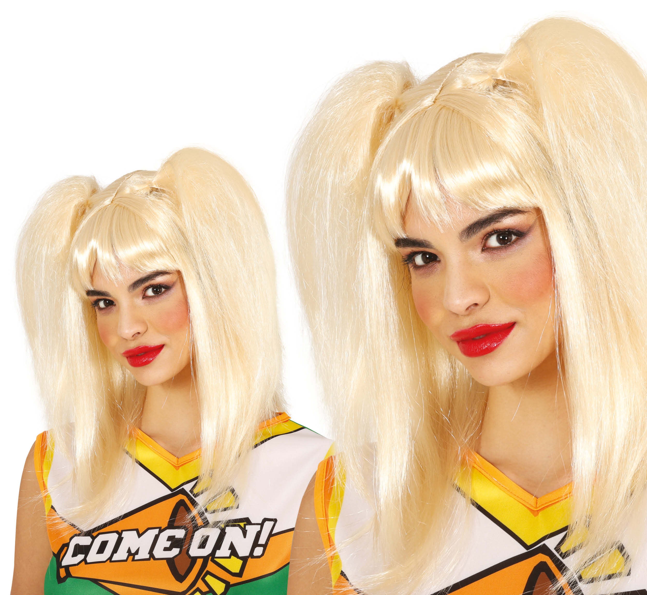 BLOND WIG WITH BRAIDS (BOX PACKAGING), ADULTS