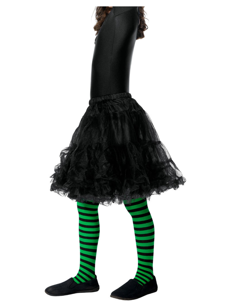 Wicked Witch Tights, Child, Green & Black - 1