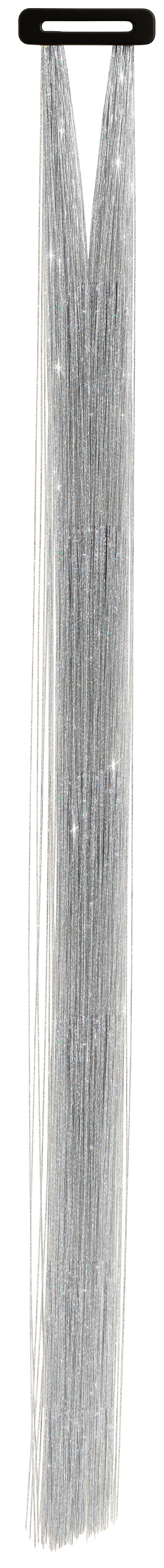 3 TINSEL HAIR EXTENSIONS 50 CM