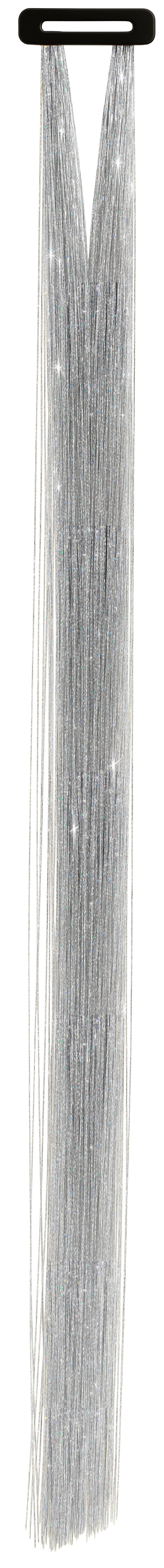 3 TINSEL HAIR EXTENSIONS 50 CM