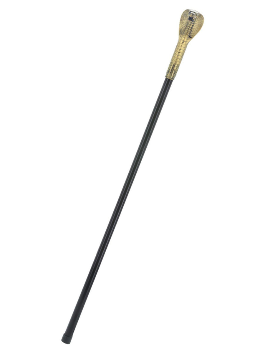 Voodoo Walking Stick Cane, with Snake Head - 1
