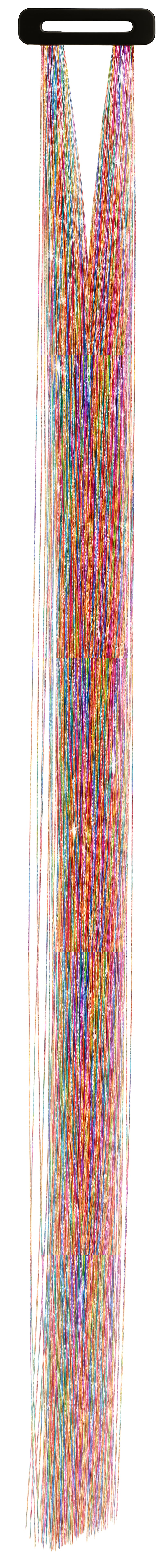 3 TINSEL HAIR EXTENSIONS 50 CM