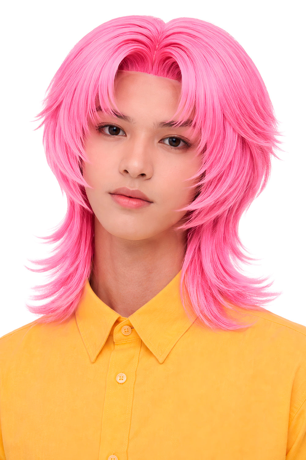 WIG K POP ROCK PINK