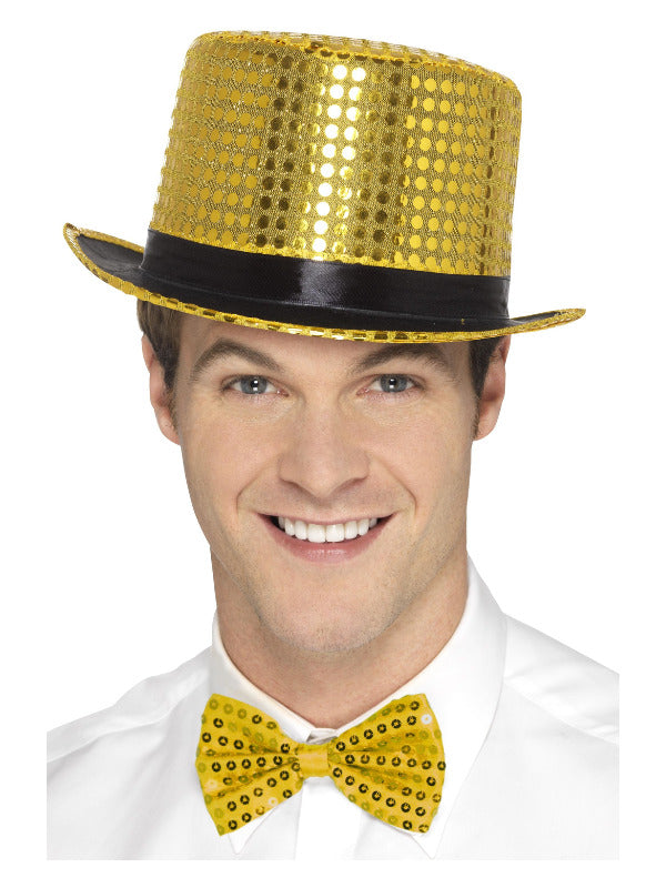 Sequin Top Hat, Gold - 2