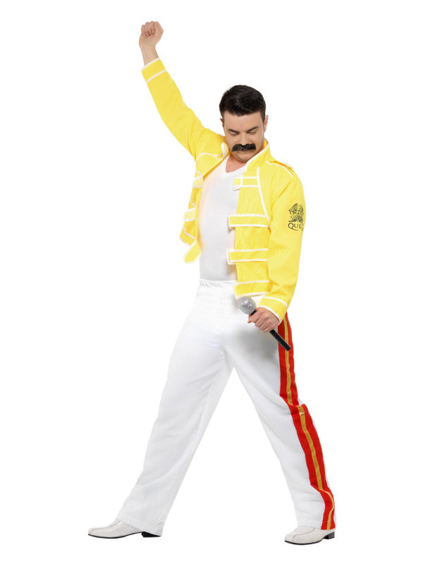 Queen Freddie Mercury Costume, Yellow - 2