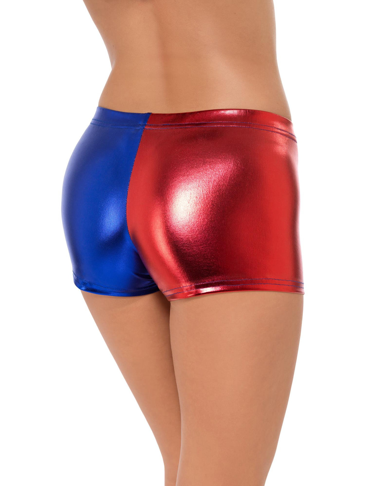 Fever Miss Jester Whiplash Shorts, Red & Blue 2