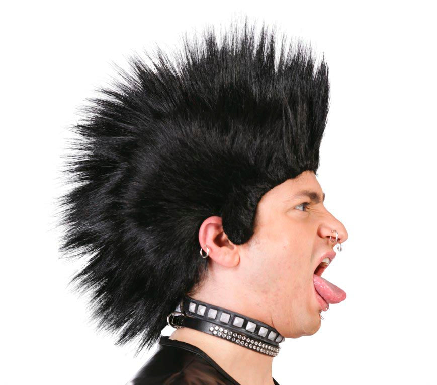 BLACK PUNK WIG (BOX CONTAINER)