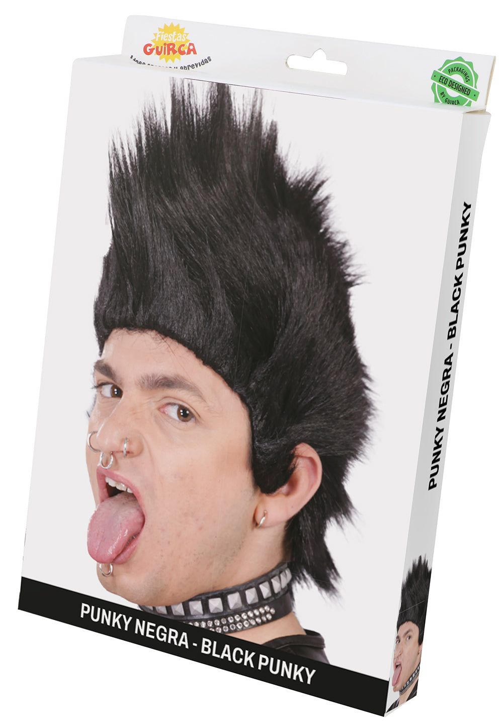 BLACK PUNK WIG (BOX CONTAINER)