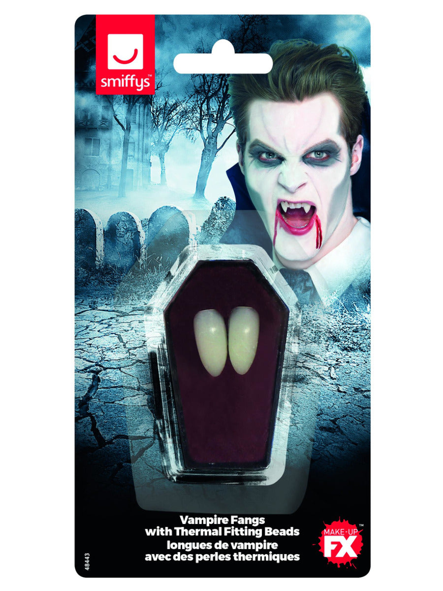 Smiffys Make-Up FX, Vampire Fangs, White - 3