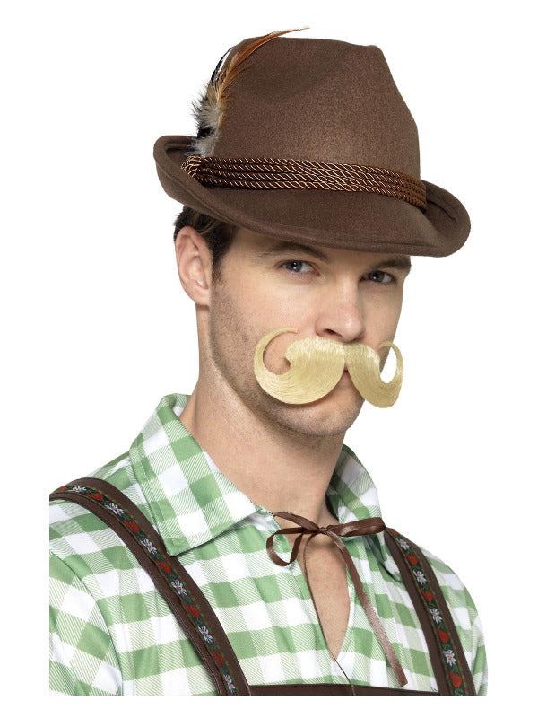 Deluxe Bavarian Trenker Hat, Brown - 2