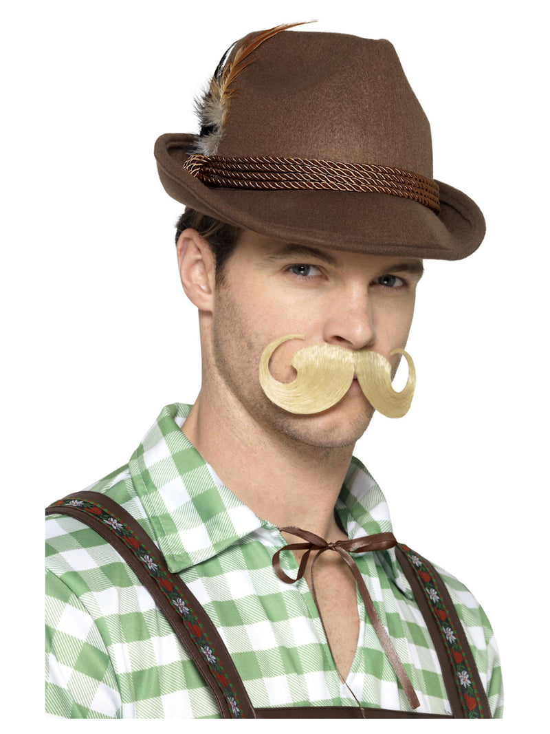 Deluxe Bavarian Trenker Hat, Brown - 1
