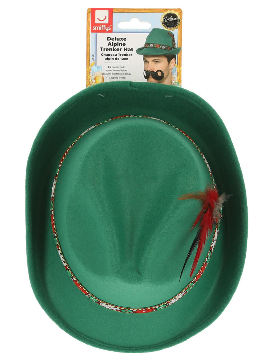 Deluxe Alpine Trenker Hat, Green - 3