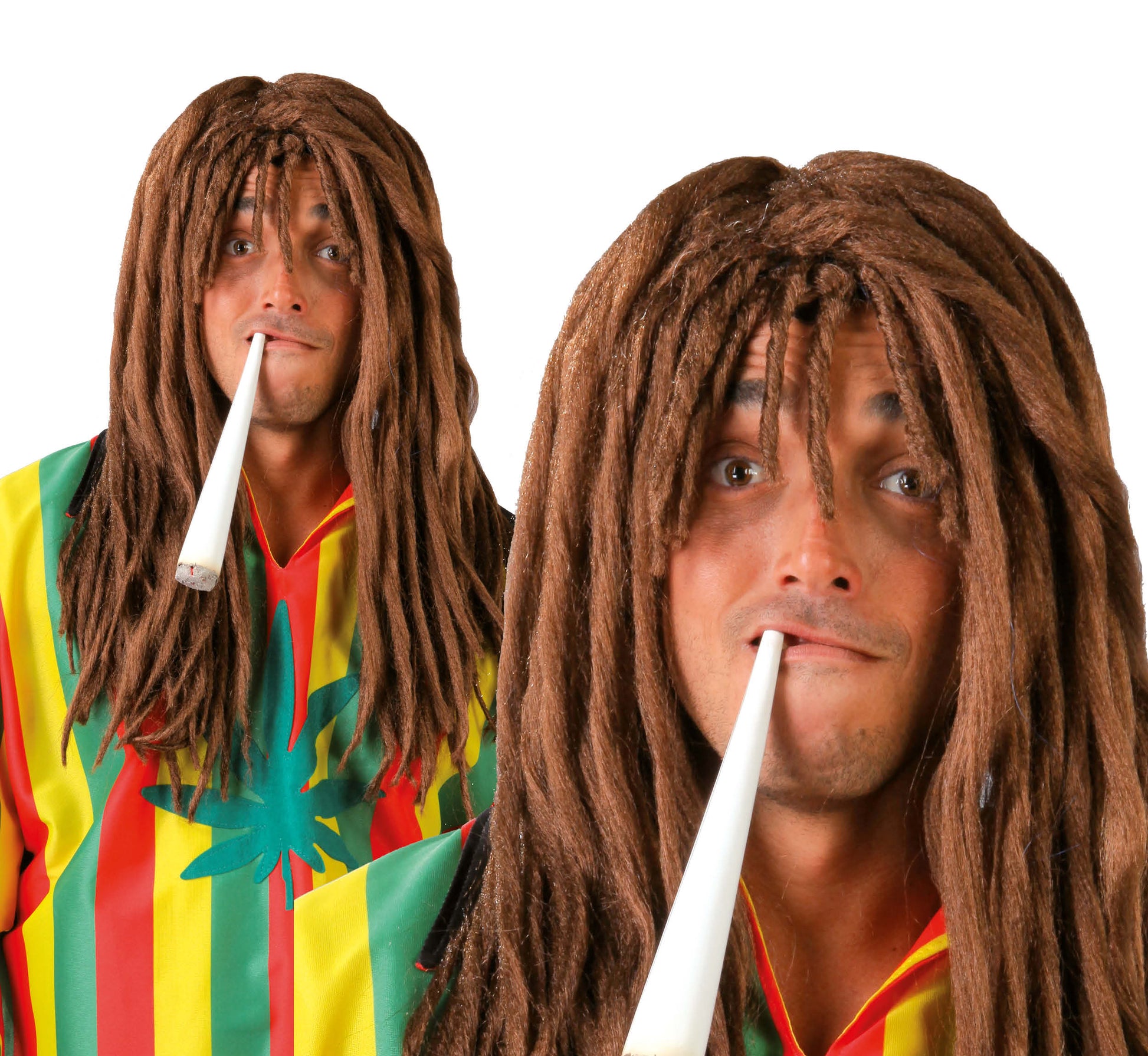 BROWN RASTA WIG (BOX CONTAINER)