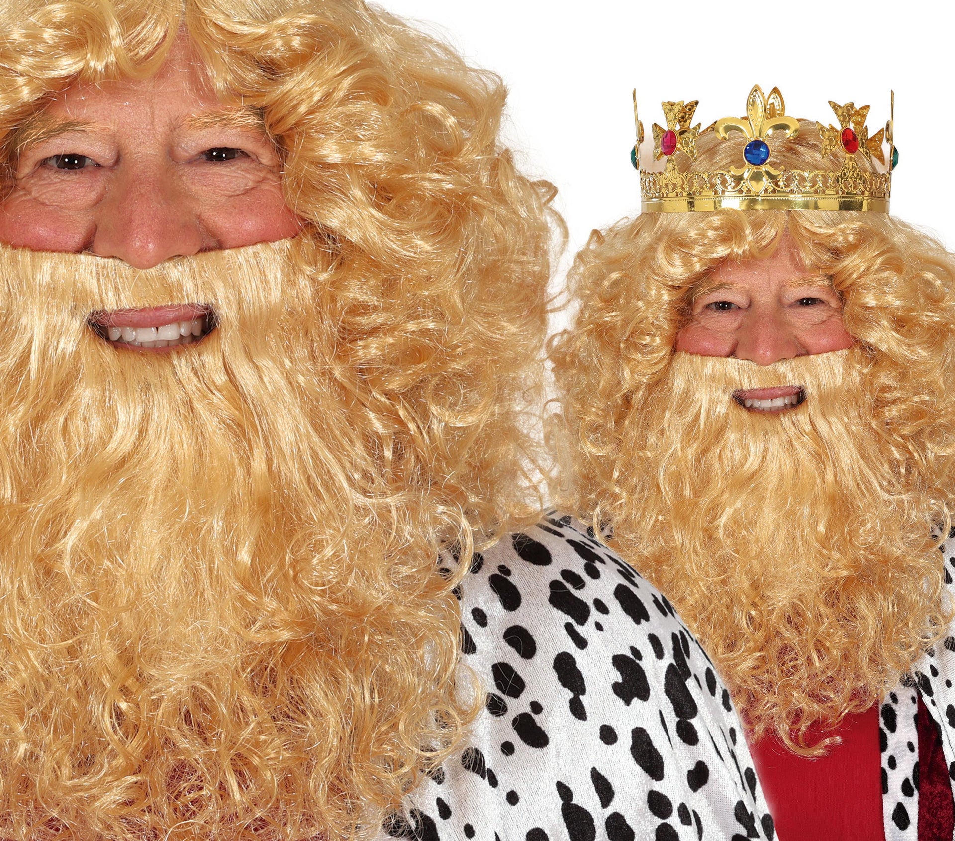 BLOND KING WIG AND BEARD (BOX CONTAINER)