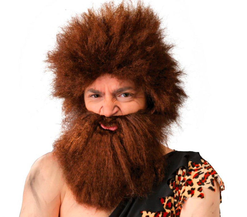 CAVEMAN WIG WITH BEARD (BOX CONTAINER)