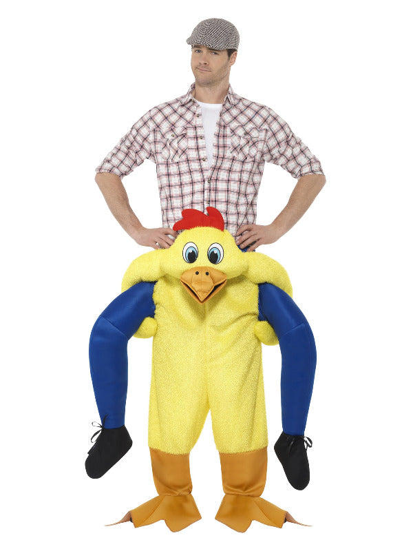 Piggyback Chicken Costume, Yellow - 2