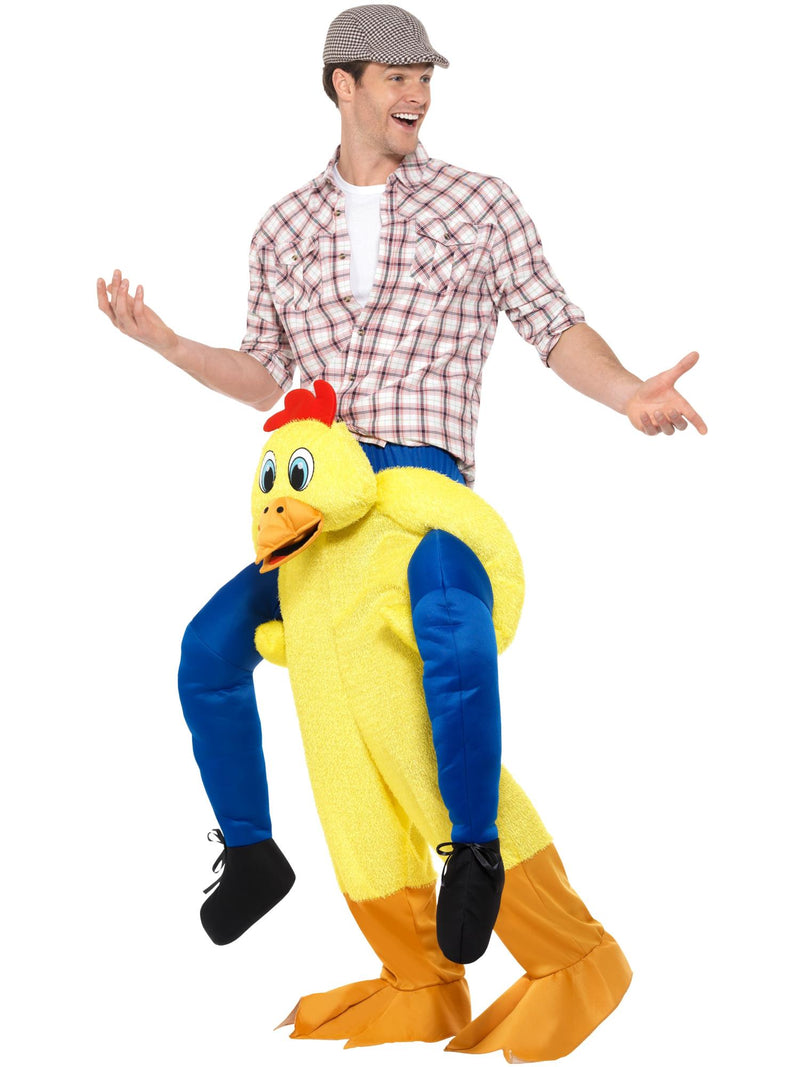 Piggyback Chicken Costume, Yellow 2