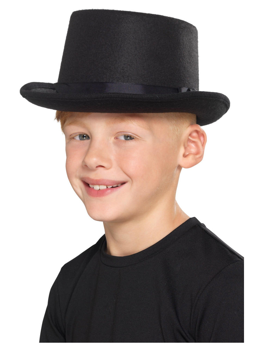 Kids Top Hat, Black - 1