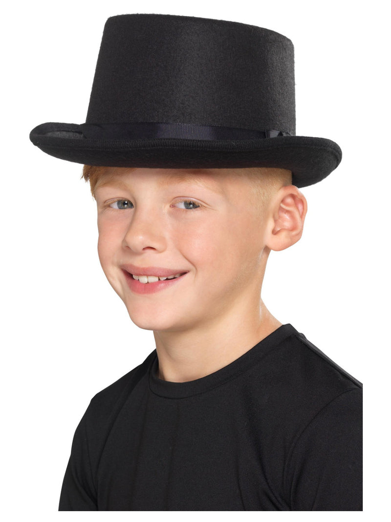 Kids Top Hat, Black - 1