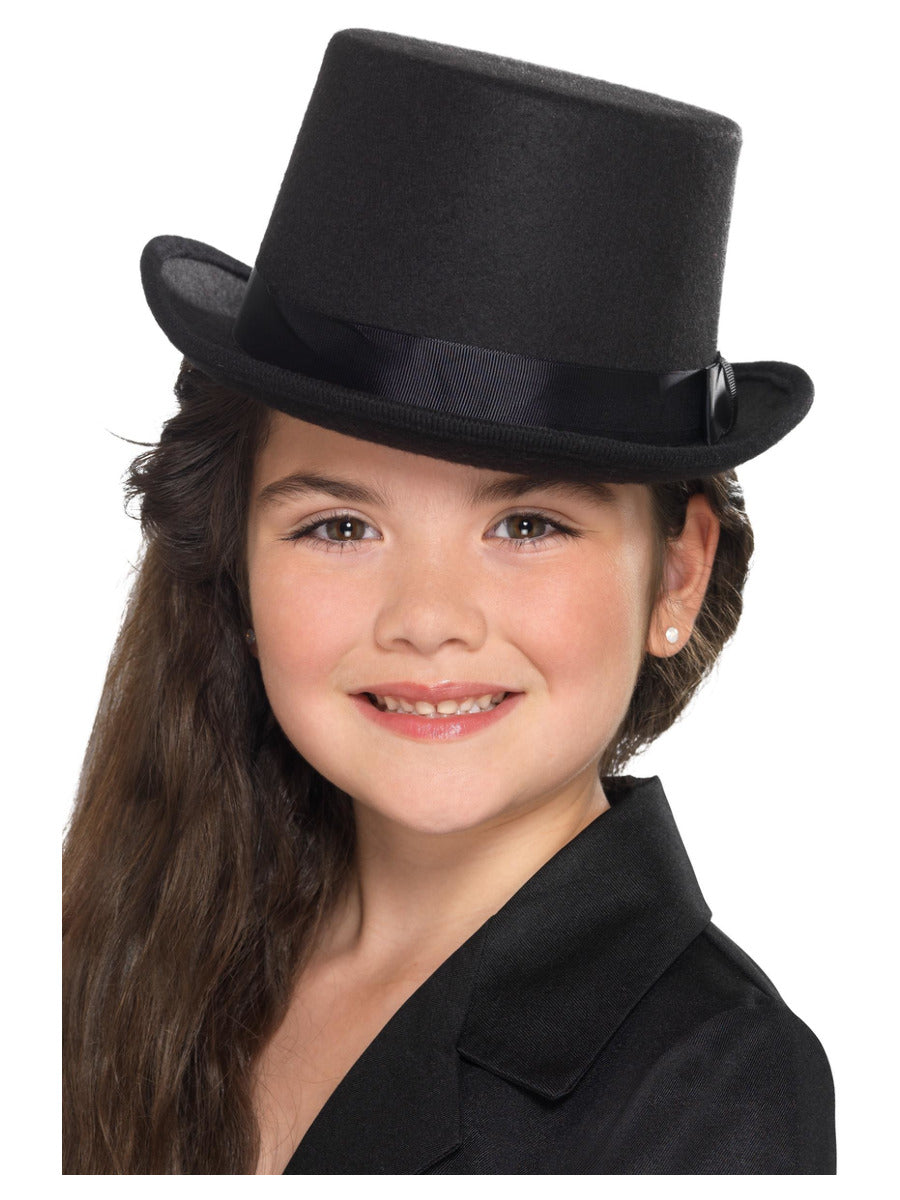 Kids Top Hat, Black - 4