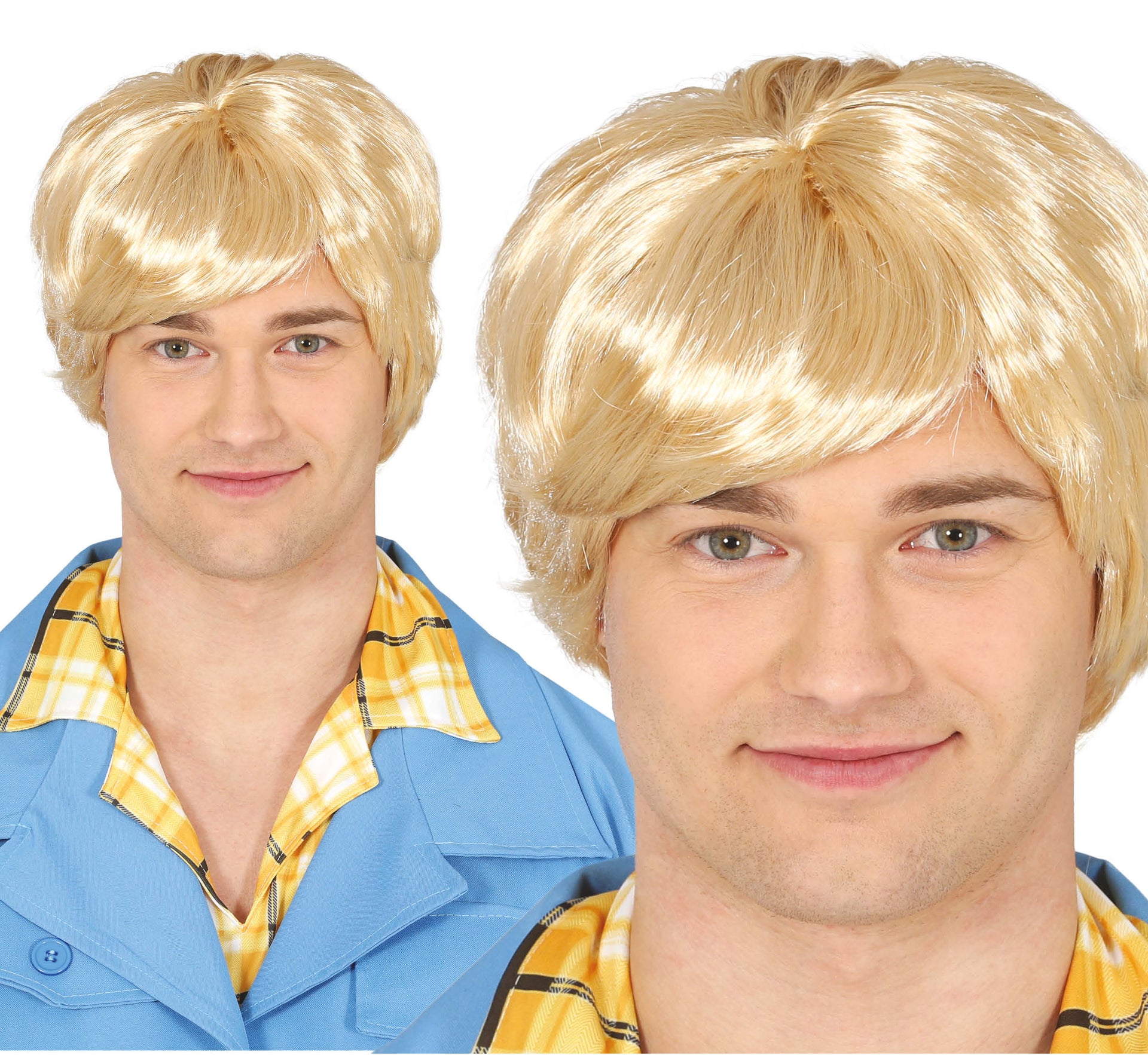 BLOND MAN’S WIG (BOX CONTAINER)